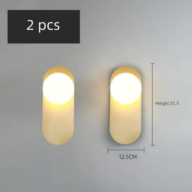 Glass Ball Modern Led Wall Lamp Nordic Sconces Living Bedroom Bedside Minimalist Restaurant Kitchen Indoor Luminaire Decor Light