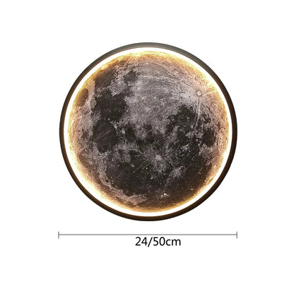 Modern LED Wall Lamp Moon Indoor Lighting for Bedroom Hall Room Home Decorative Lighting Fixtures