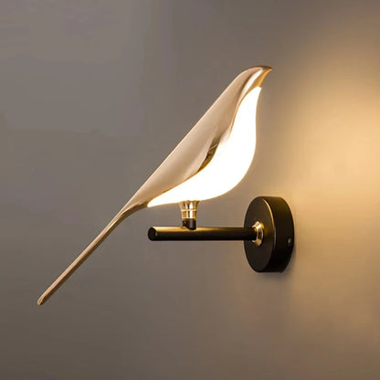 Modern LED Wall Lamp Magpie Bird Indoor Lighting Decoration Home Bedroom Bedside Living Room Art Decorative Wall Lights Sconce