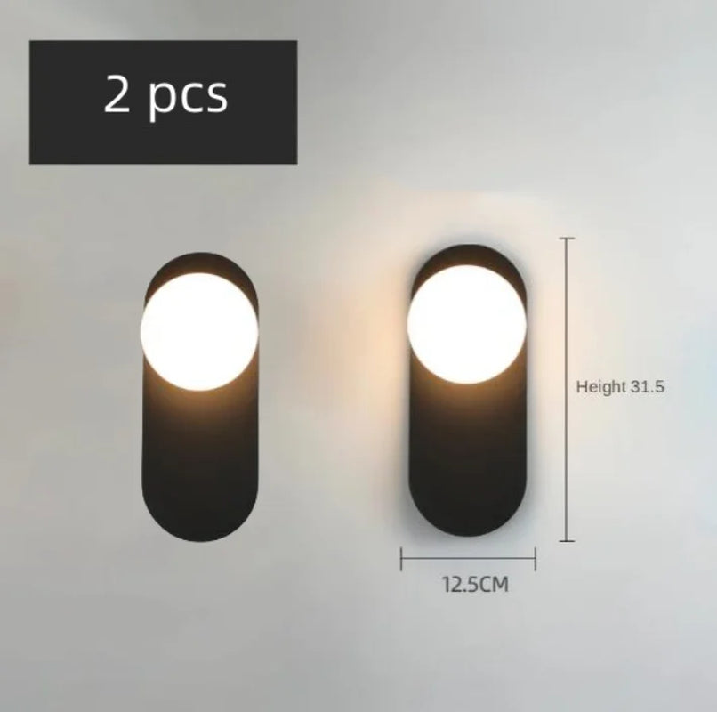 Glass Ball Modern Led Wall Lamp Nordic Sconces Living Bedroom Bedside Minimalist Restaurant Kitchen Indoor Luminaire Decor Light