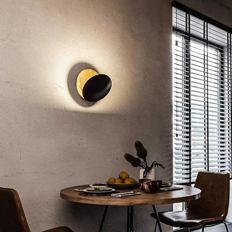 Modern LED Wall Lamp for Bathroom Mirror Bedside Bedroom Corridor Rotatable Black Gold Texture Designer Wall Sconce