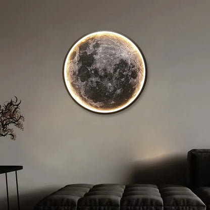 Modern LED Wall Lamp Moon Indoor Lighting for Bedroom Hall Room Home Decorative Lighting Fixtures