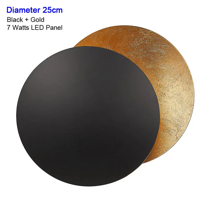 Modern LED Wall Lamp for Bathroom Mirror Bedside Bedroom Corridor Rotatable Black Gold Texture Designer Wall Sconce