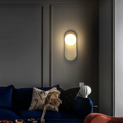 Glass Ball Modern Led Wall Lamp Nordic Sconces Living Bedroom Bedside Minimalist Restaurant Kitchen Indoor Luminaire Decor Light