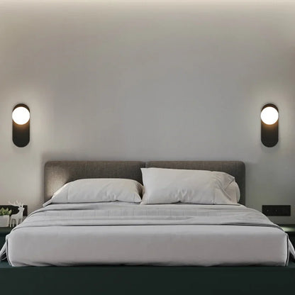 Glass Ball Modern Led Wall Lamp Nordic Sconces Living Bedroom Bedside Minimalist Restaurant Kitchen Indoor Luminaire Decor Light