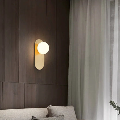 Glass Ball Modern Led Wall Lamp Nordic Sconces Living Bedroom Bedside Minimalist Restaurant Kitchen Indoor Luminaire Decor Light